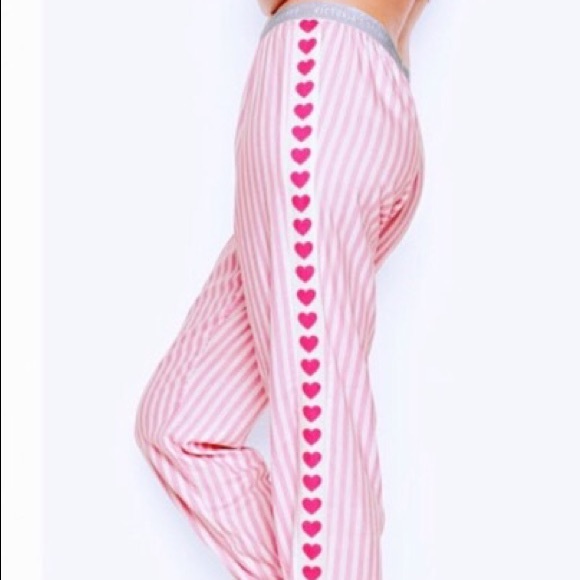 Victoria's Secret Other - Victoria’s Secret Striped Heart Bottoms